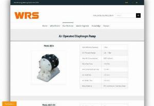 Air operated diaphragm pump manufacturers - Do you want a chemical dosing pump that can work without electricity? If yes, then WRS's air-operated diaphragm pump will be the best option for you. WRS are air operated diaphragm pump manufacturers.To buy now, please visit our website