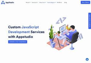Javascript Application Development Company - AppStudio is a prominent JavaScript Development Company. We deliver tailor-made JavaScript applications designed with perfection. We use the latest technology to build scalable apps.
