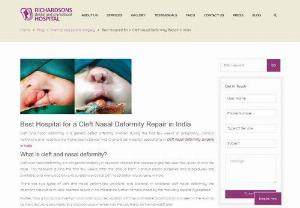 Best Hospital for a Cleft Nasal Deformity Repair in India - Here's everything you need to know about cleft nasal deformity surgery in India and nasal cleft deformities.