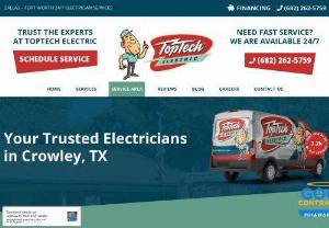 Electrician Available Now - TopTech Electric has all of your wiring, lighting, and general electrical needs covered-including emergency service. Contact us today to request an estimate, ask for an honest second opinion, or book an immediate appointment with our electrical professionals.