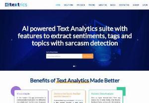 free online sentiment analysis - Sentiment analysis tool is AI supported which gives you proper analysis of any text,tags,paragraphs.
 IF you are running a website , you should know about your content's impact on visitors. Check your customer reviews'
Analysis via Textrics. Contact us for more details.