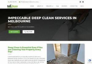 Deep Cleaning House Services in Melbourne - Bio Clean is a leading deep clean services provider in Melbourne. We also offer deep cleaning house services and bio deep clean services in those areas.