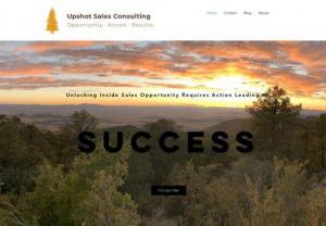 Upshot Sales Consulting - I am an Inside Sales Executive serving the tech industry over 20 years.� I've worked with companies large and small helping inside sales organizations grow from 