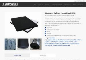 Thermal Insulation Materials UAE - Airmaster sheet & Roll Rubber insulation is used to retard heat transmission and control condensation from chilled-water and refrigeration systems. It also efficiently reduces heat transfer for hot water plumbing and liquid-heating and dual-temperature piping.