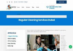 Regular Cleaning Services Dubai - Professional Maids is an affordable maid service provider in the Dubai offering cleaning, housekeeping solutions for residential and commercial spaces. We offer a host of domestic maid services from one-off to extensive full-time cleaning.