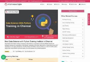 Deep learning Training in Chennai | Data science Course in Chennai - Best Training institute for deep learning in Chennai. We provide technical training with 100 % placement assistance with a course completion certificate. 8489907812