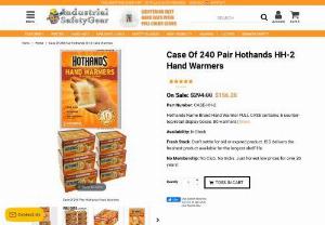 Bulk Order Hot Hands Hand Warmers - Industrialsafetygear.com - ISG has bulk order Hot Hands hand warmers available by the full case (HH-2) at the best price. Fresh made in the USA stock and fast shipping.