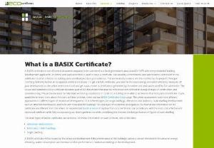 BASIX Certificates - BASIX Certificate is one of several documents required to be submitted to a local government area council in NSW with every residential building Development Application. An online web application tool is used to issue a certificate. Also sustainability commitments and specifications addressed on the certificate must be reflected on building plans and be deployed during construction. The nominated provisions are then verified by the project's Principal Certifying Authority before an occupation...