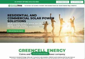Solar Power System Installation In Cairns & Townsville - Greencell Energy - Residential and Commercial Solar Power Solutions. Our experienced team can help homeowners to make the switch to solar power and take control of their home energy production and energy bill.