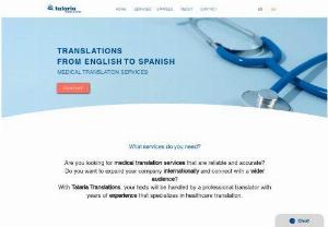 Talaria Translation - We offer professional translation services for your medical documents, your websites or your correspondence.