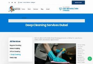 Deep Cleaning Services Dubai - Get reliable & affordable Deep Cleaning services in Dubai for your home with a 100% satisfaction guaranteed! Are you looking for a deep cleaning service? If you want to be sure that your cleaning professional will really make things sparkle, look no further than a deep cleaning service through Profesisonal Maids. A deep clean is the best way to ensure that your house starts spotless and stays that way.