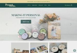 Pressedworks - Make it personal with Pressedworks. There's nothing better than receiving a personalized gift. Aluminum Photo Prints. Handcrafted Scented Soy Wax Candles.