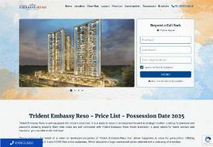 Trident Embassy Reso - Trident Embassy Reso - Noida Extension, Best price list of Trident Embassy Reso living space, Sector 1 Greater Noida West, where you can live with complete joy.