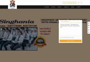 Best Hotel management college in Udaipur - Singhania Institute of Hotel Management has emerged as one of the Best Hotel Management and Catering Education Institute in the industry. Institute is providing good hospitality education and good placement assistance and also helping and guiding students for better future