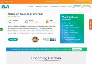Selenium Training in Chennai - Softlogic, Rated As Best Selenium Training Institute in Chennai. We provide Selenium Training in Chennai with real time projects and 100% Placement Assistance.