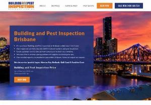Building And Pest Inspection Brisbane - Building and Pest Inspection Brisbane are pre-purchase Building and Pest Inspection specialists. Building and Pest Inspection Brisbane have been serving home buyers in Greater Brisbane since 2010 with more than 5000 happy customers. If you need a comprehensive pre-purchase Building and Pest Inspection report in Brisbane for a very reasonable price, we are here to help you.