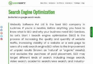 Best Seo Services Company in Lucknow | Top SEO Company in Lucknow | Websofy Software Pvt. Ltd. - Websofy Software Pvt. Ltd are the Top SEO Company in Lucknow offering you various ways of generating leads on your website.
