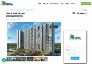 Godrej park retreat - Godrej Park Retreat is a Godrej Properties' contemporary residential property located off Sarjapur Road in Bangalore. Park Retreat is an apartment development with about 800 homes. The new launch is one of Godrej's most anticipated projects.
