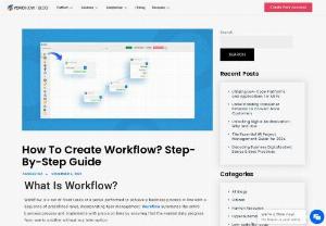 How to Create Workflow? Step-by-Step Guide - Workflow is a set of fixed tasks or series performed to achieve a business process in line with a sequence of predefined rules. Workflow automates the entire business process and implements with precision time by ensuring that the needed data progress from one to another without any interruption.