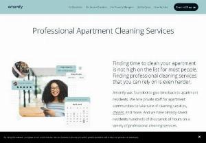 Premium Cleaning Services | Amenify - Amenify's cleaning service, which also includes optional chores, is the biggest Amenify product group. It starts with a resident selecting the service level and then deciding if it is a one-time or subscription (recurring) clean. Residents can 'add-on' tasks to scheduled cleans or choose to get chores completed as a one-time or subscription service.