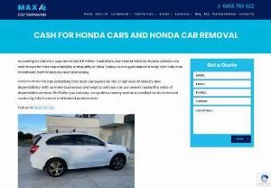 cash for Honda cars and Honda car removal - Cash For Honda Cars, as one of the most dependable and trustworthy Honda Wreckers, allows their customers to sell their sc, old, and scrap cars for an impressive amount of up to $9,999 at various locations throughout Brisbane, including the Gold Coast, Sunshine Coast, Toowoomba, and Ipswich.