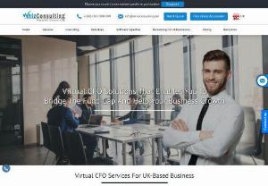 Virtual CFO Services - Hire Whiz Consulting's Virtual CFO services online in UK for your business that enables business in bridging fund gaps Outsourced CFO services to our professionals Consult now for free demo!