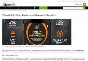 What is Gold Whey Protein and What are Its Benefits - Whenever you lift weights and do strenuous strength training your muscle tissues get damaged. Small tears happen in the soft tissue and muscle fibers. This helps in rebuilding the muscles and makes the muscles stronger. Gold Standard Whey helps the muscle soft tissue heal faster. This means that the whey protein helps you get stronger muscles faster and helps you push yourself more. Extra protein also keeps you full for a longer time. That in turn makes you less prone to binge eating and help...
