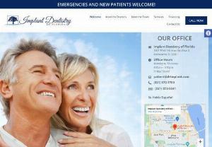 Implant Dentistry of Florida - We assess your general dental health, including cavities, periodontal condition, soft and hard tissue conditions, home care habits, oral cancer screening, occlusal and TMJ evaluation. We then explore your major concerns and desires. Together we will arrive at a plan that addresses all of your needs and desires.