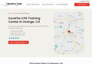 SureFire CPR - SureFire CPR is an industry leading CPR and First Aid instruction company serving Orange County, Los Angeles, San Diego, Corona, Riverside, San Bernardino and the greater Southern California area. We take great pride in helping each of our customers achieve their goal of obtaining a CPR certification, First Aid certification, BLS certification, ACLS certification, PALS certification, PEARS certification, or an NRP certification.

Our purpose and passion is simple: to empower as many people...