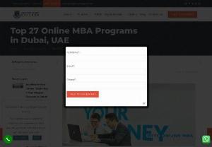 Top MBA Programs in Dubai Online or Part Time - Get top 25 online British MBA in UAE. Many people are offering MBAs but you need to check the accreditations and its accredited body.