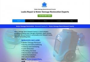 Water Damage Resto Broward County - Water Damage Resto Broward County is a local company providing providing water damage restoration, repair services, and more. We are located in and proudly serve Broward County and the surrounding areas.
