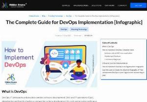 Essential Elements of DevOps Implementation - This infographic blog provides a quick overview of how to implement DevOps in your organization to fast turnaround time and minimize errors.
