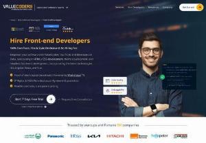 Hire Front End Developers from India - Looking to hire Front End developers from India? Contact Value coders, and get dedicated team of front end developers at best prices.