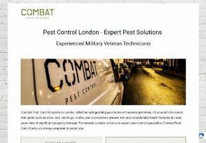 Combat Pest Control - Pest Control in London. COMBAT Pest Control provides a unique ex-military pest control service at the highest standard for businesses & homes in London. 0333 202 6261.