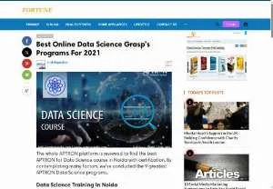 Screenshot of Data Science Training in Noida