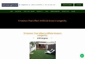 5 Factors That Affect Artificial Grass's Longevity. - Have you found yourself admiring the artificial lawn at a home or business nearby? After all, it's beautiful, always looks well-groomed, and needs very little maintenance. But before you decide to install artificial grass in your own yard, you might want to know what is involved and how long it will last! It's worth finding out how much time and usage you can expect beforehand.

Aavana Greens has installed artificial lawns all over India. In today's blog, we will cover everything you need to..