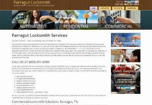 Farragut Locksmith - We offer a complimentary, no-obligation complimentary consultation and a service guarantee. Call us today for all of your locksmith needs at Farragut Locksmith.�