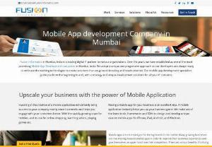 Mobile App Development Company in Mumbai - Fusion Informatics is a Leading mobile app development company in Mumbai offering custom mobile app development services for iOS/iPhone and android OS. We are listed under top 10 mobile app development companies for giving a complete solution to clients from established companies to newborn startups.