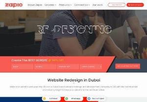 Website Redesign Dubai - Zapio is the best alternative if you're seeking for a new website design in Dubai. We believe in giving our customers the best of both worlds, thus we provide the most cutting-edge website redesign services available. You'll gain a fresh perspective on your company when you work with us.