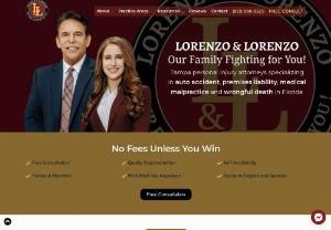 Lorenzo & Lorenzo - Lorenzo & Lorenzo is a top-rated and well-respected law firm in Tampa, Florida, specializing in personal injury, auto accidents, premises liability and wrongful death. Our legal team is available 24 hours a day, 7 days a week, 365 days a year.