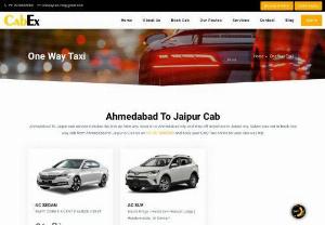 One Way Cab Ahmedabad to Jaipur - Provides you a comfortable one-way cab Ahmedabad to Jaipur. It has a large fleet of cars for customers who are looking for one way cab in Ahmedabad. It always tri its best to give all kinds of facilities to precious customers from ac cabs to professional drivers who make sure your journey comfortable with cabex Cabs services becomes memorable & enjoyable too. Road trips are the most sought-after option to chill on weekends.