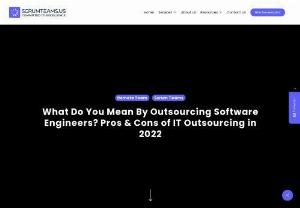 What Do You Mean By Outsourcing Software Engineers? Pros & Cons of IT Outsourcing in 2021 - Outsourcing basically deals with hiring someone remotely or freelance. From the year 2019, due to COVID, it's very effective while companies opt this path for the betterment and productive work environment. Outsourcing software engineer is like hiring a web or mobile app developer/designer remotely.