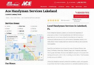 handyman in my area in Lakeland, Florida - Let Ace Handyman Services help your home run more smoothly with a wide range of repair, improvement and remodeling services. Find your local Craftsman.