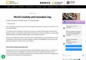World Creativity and Innovation Day - MITID Innovation - World Creativity and Innovation day is celebrated to create awareness about the significance of Creativity and Innovation in today's world.