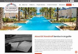 Precast Concrete Walls - Commercial Water Fountains Anguilla - D.C. Kerckhoff Company also offers a wide selection of stone veneer wall and commercial water fountains Anguilla to put the finishing touches on your Anguilla pool and water feature projects.