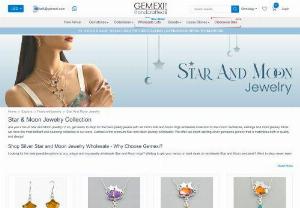 Best Star and Moon Silver Jewelry Collection at Wholesale - At Gemexi, we present you the same through our featured & lovely Star and Moon jewelry collection created with creativity, passion, love, and care! Star and Moon gemstone jewelry helps you to achieve a unique look and style. The wholesale Star and Moon silver jewelry available at our store is a fantastic combination of natural Star and Moon 925 sterling silver jewelry. So if you are looking for authentic choices to buy from the most trusted online gemstone and jewelry store.