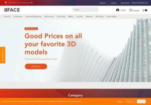 3Dface - sell digital product. 3d printer and artist gallery