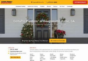 CertaPro Painters of Douglasville-Rome - CertaPro Painters� of Douglasville-Rome, GA, is a trusted painting company locally owned and operated. Looking to have interior or exterior work done to your residential or commercial property? CertaPro Painters� of Douglasville-Rome, GA, can help. We are a full-service painting company that also offers services such as cabinet refinishing and repainting, drywall repair, power washing, and more!