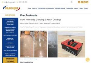 anti slip treatment - This system is used mainly in lobby/reception areas, malls & around swimming pools where the mix of moisture on the floor and heavy foot traffic lead to an increased risk of slipping and injury.

Using our hi-tech 'Friction Meter' we can calculate how much friction is on a floors surface area and how much risk there is of slipping.

If there is a high risk of slipping we can apply our unique system that creates small pockets in the stone to create a suction (not visible to the eye) and...