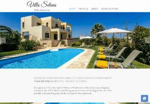 Villa Selena - Villa Selena is a vacation getaway with more than 10 years of experience. 

Sitting on the cliff of Stalos bay, the Villa offers panoramic sea and mountain views, while it is only 500m away from the beach.

Our team makes sure that you get anything you may require for a comfortable and unforgettable stay.

​

Highlights:
� Sea view
� Private Pool (35*18 ft)
� BBQ
� Less than 5 drive from the beach, shops and restaurants.
� Breakfast delivery service upon...